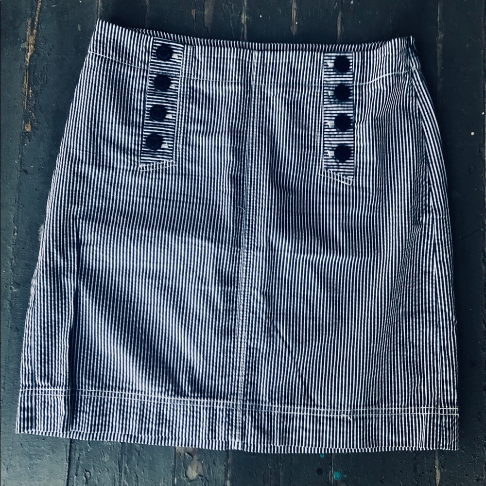 Talbots Seersucker Skirt Size 7